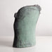 Christy Keeney, Ireland, unique stoneware bust of a man with green glaze L3985