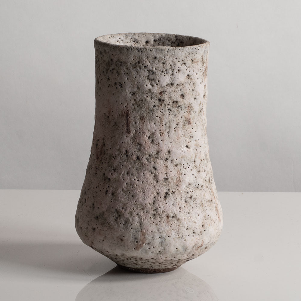 Lucie Rie, UK, unique stoneware vase with volcanic glaze M4091
