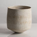 John Ward, UK, unique stoneware vase with off white glaze M4094