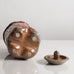 Ruthanne Tudball, UK, stoneware lidded jar with soda glaze L3998