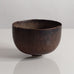 Deirdre Burnett, own studio, UK, unique stoneware bowl with matte brown glaze K2170