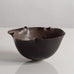Deirdre Burnett, own studio, UK, unique stoneware bowl with matte brown glaze K2169