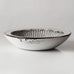 Svend Hammershoj for Herman A. Kähler Keramik, Denmark, large earthenware bowl with black and white glaze L3207