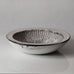 Svend Hammershoj for Herman A. Kähler Keramik, Denmark, large earthenware bowl with black and white glaze L3207