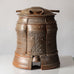 Francois Gallissaires, France, "Samourai", salt-glazed vessel with hinged lid J1052