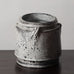 Svend Hammershoj for Herman A. Kähler Keramik, Denmark, large earthenware jardiniere with black and white glaze J1482