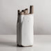 Joanne Howard, US, unique stoneware sculptural vessel with matte white glaze JH001