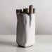 Joanne Howard, US, unique stoneware sculptural vessel with matte white glaze JH001