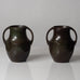 Just Andersen for GAB, Sweden, pair of bronze vases L3154 and K2573