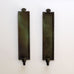 Just Andersen for GAB, Sweden, pair of bronze wall sconce candleholders L3182 and L3183