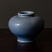 Gunnar Nylund for Rörstrand, Sweden, vase with matte blue glaze J1361