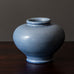 Gunnar Nylund for Rörstrand, Sweden, vase with matte blue glaze J1361
