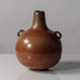Gunnar Nylund for Rörstrand, Sweden, stoneware vase with reddish brown glaze K2002