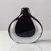 Vicke Lindstrand for Kosta, Sweden, "Sommerso" vase with black, gray and clear glass L3236