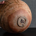Lene Regius, Denmark, unique handbuilt stoneware bowl with olive glaze to interior M4365