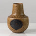Eva Staehr Nielsen for Saxbo, Denmark, stoneware vase with brown matte glaze K2412
