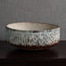 Chris Carter, UK, unique large stoneware bowl with blue and off-white matte glaze M4313