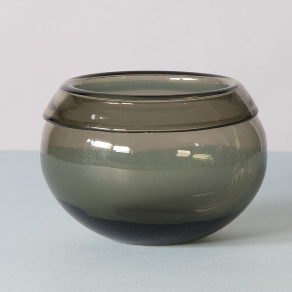 Timo Sarpaneva for Iittala, Finland, gray glass bowl J1145 - Freeforms