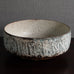 Chris Carter, UK, unique large stoneware bowl with blue and off-white matte glaze M4313