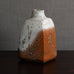 Fantoni, Italy, earthenware bottle vase with gray and brown matte glaze M4345