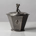 Swedish pewter art deco lidded jar L3051