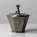 Swedish pewter art deco lidded jar L3051