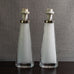 Carl Fagerlund for Orrefors, Sweden, pair of lamps in white and clear glass M4282 and M4283