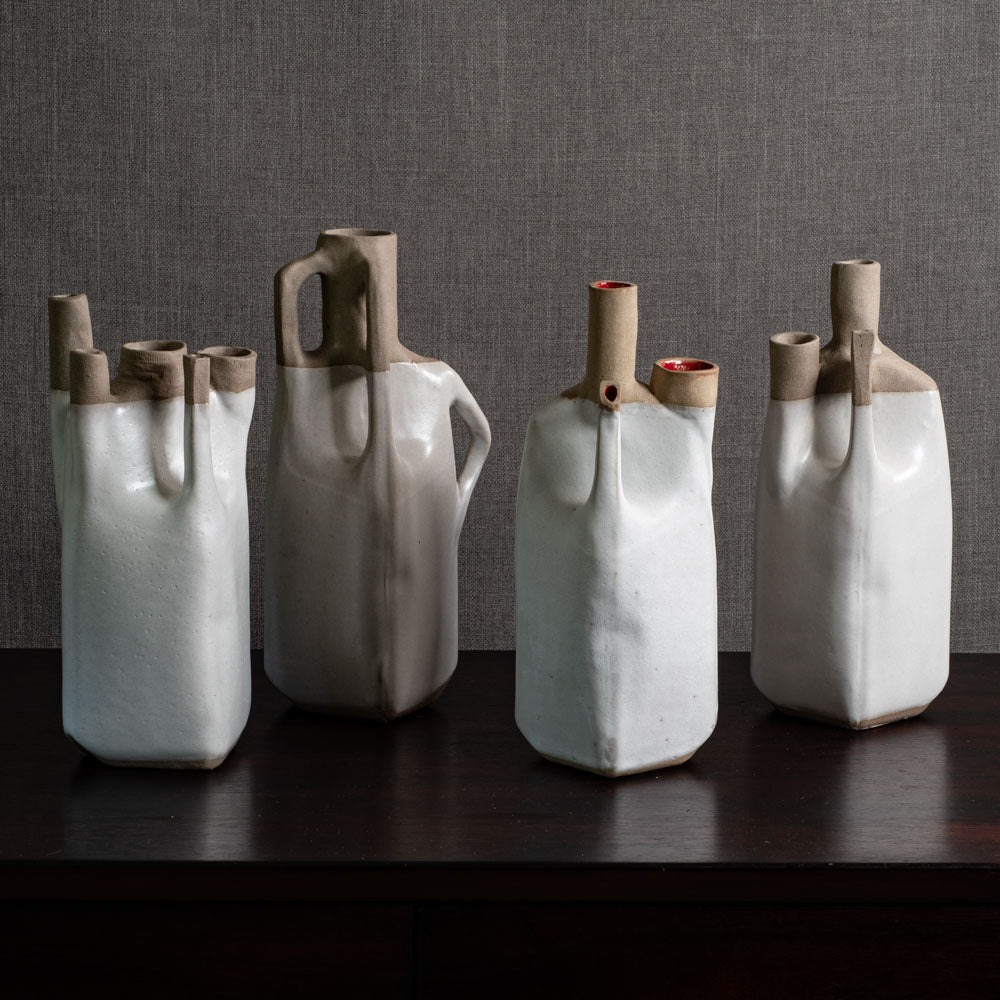 Group of sculptural vases by Joanne Howard, US