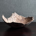 Ulla Viotti, Sweden, large unique stoneware bowl with unglaze brown matte surface M4382