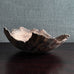 Ulla Viotti, Sweden, large unique stoneware bowl with unglaze brown matte surface M4382