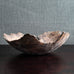 Ulla Viotti, Sweden, large unique stoneware bowl with unglaze brown matte surface M4382