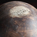 Ulla Viotti, Sweden, large unique stoneware bowl with unglaze brown matte surface M4382