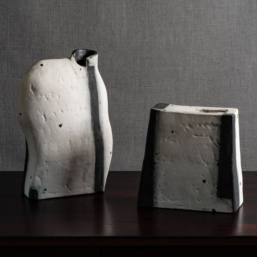 Two sculptural vases by Gordon Baldwin, UK