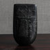 Peter Hayes, own studio, UK, black sculptural form with creased surface M4355