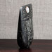 Peter Hayes, own studio, UK, black sculptural form with creased surface M4355