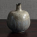 Johannes Andersen, Denmark, unique stoneware vase with blue and gray glaze M4369
