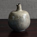 Johannes Andersen, Denmark, unique stoneware vase with blue and gray glaze M4369