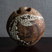 Robert Fournier, UK, round multi-opening vase with thick volcanic glaze M4357