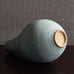 Peter Frasier Beard, UK, stoneware textured vase with blue glaze M4351