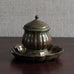 Just Andersen, Denmark, "Disko" inkwell with glass insert M4184