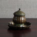 Just Andersen, Denmark, "Disko" inkwell with glass insert M4184