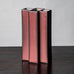 Karl Scheid, Germany, geometric vase with pink and gray glaze J1278