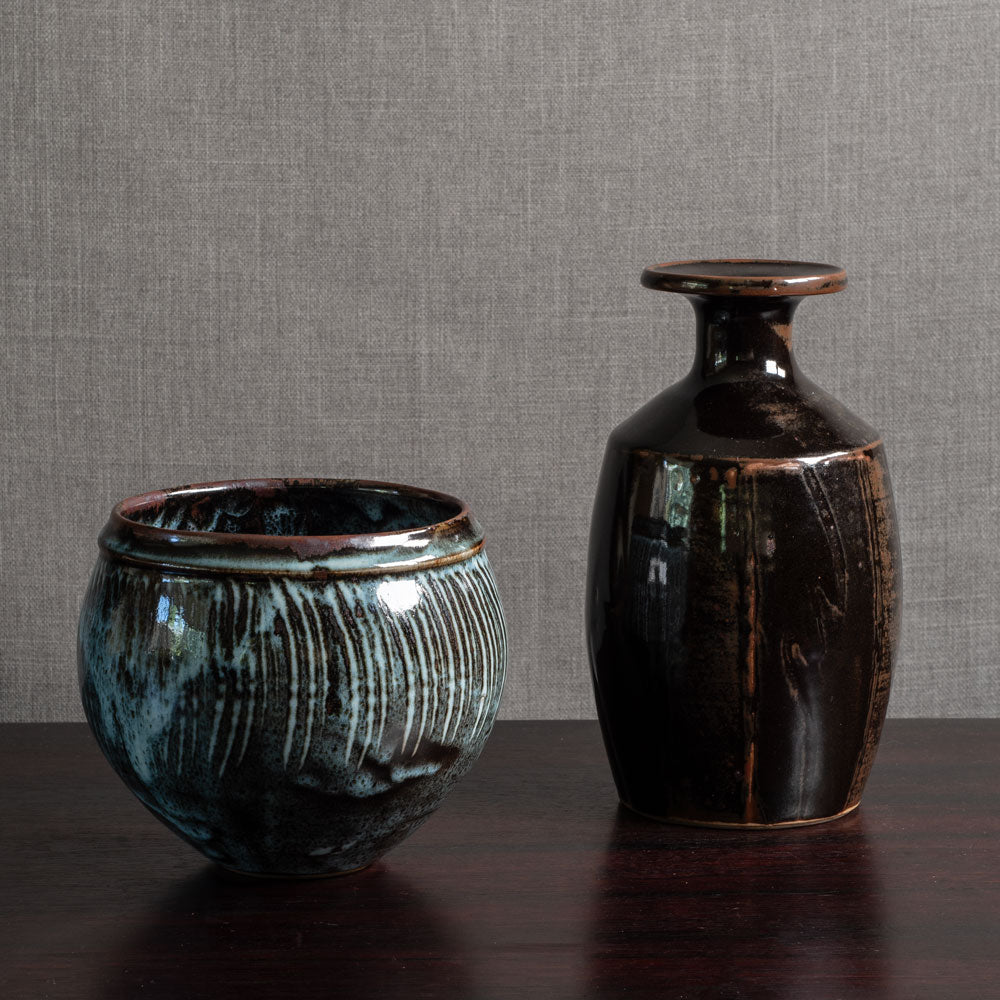 Two vessels by David Leach, Lowerdown Pottery, UK