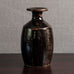 David Leach, Lowerdown Pottery, UK, unique stoneware vase  with tenmoku glaze M4337