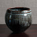 David Leach, Lowerdown Pottery, UK, unique stoneware bowl with tenmoku glaze M4336