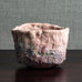 Ewen Henderson, UK, unique stoneware tea bowl with pink volcanic glaze M4296