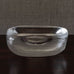 Vicke Lindstrand for Orrefors, Sweden, large rectangular frosted glass bowl M4220