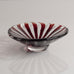 Edvin Öhrström for Orrefors, Sweden, Ariel bowl in red and clear glass L3907