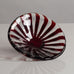 Edvin Öhrström for Orrefors, Sweden, Ariel bowl in red and clear glass L3907