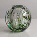 Edward Hald for Orrefors, Sweden, "Fish Graal" vase in clear glass with black and green internal illustration M5378
